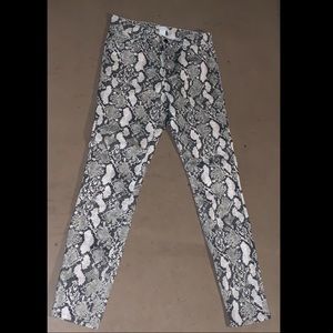 Snake print Jeans